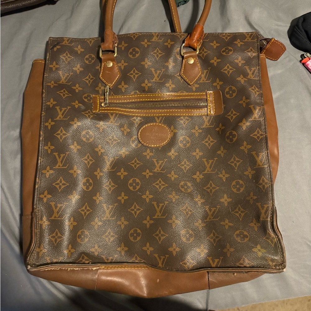 Louis Vuitton Brown Monogram Tote Bag